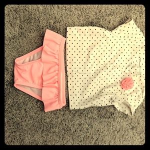 Baby girl's 2-piece bathing suit